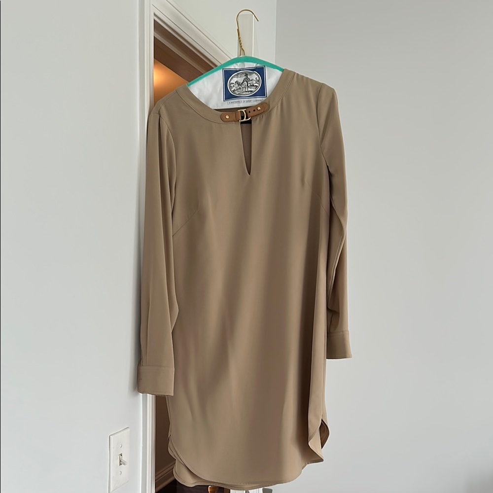 Lauren Ralph Lauren Tan Long Sleeve Dress
